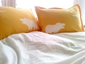 hippo pillow shams organic cotton by katherinejlee