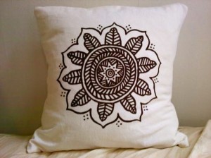 organic cotton handmade pillow cover by katherinejlee
