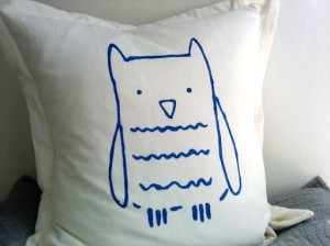 organic cotton handmade pillow cover by katherinejlee